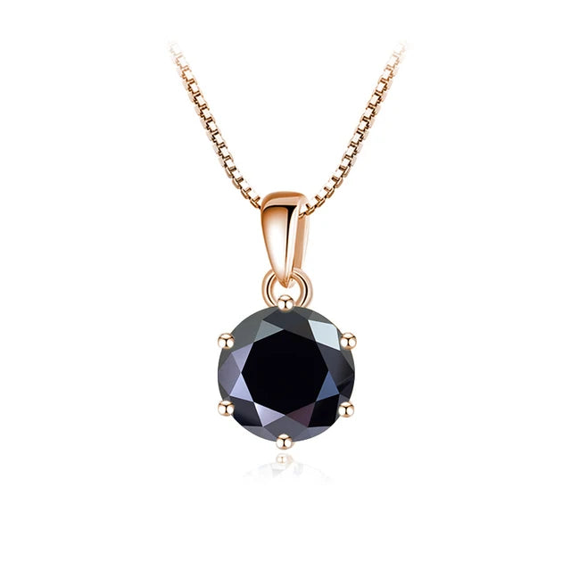 Schmetterlingskuss 6,5 mm 1,0 Karat D Moissanit Halsketten Roségold plattiert Anhänger Original Echte S925 Silberkette Schmuck für Frauen