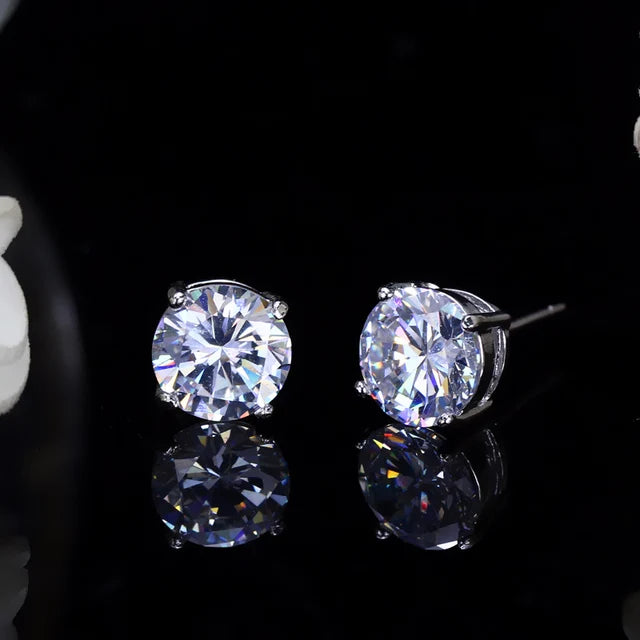 Bunte Kristall-Cubic-Zirkonia-Ohrringe für Frauen - Party-Schmuck und Weihnachtsgeschenke