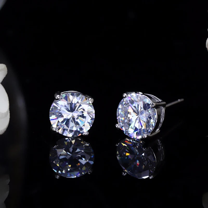 Bunte Kristall-Cubic-Zirkonia-Ohrringe für Frauen - Party-Schmuck und Weihnachtsgeschenke