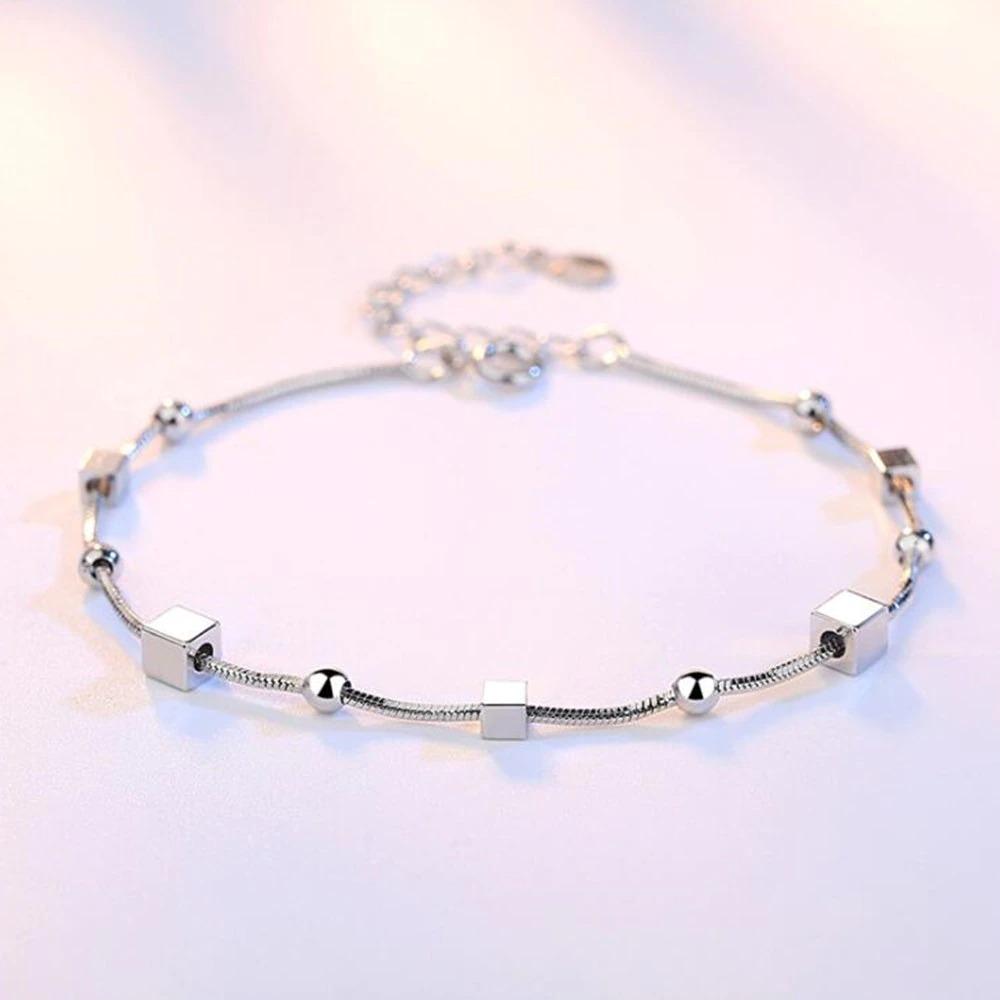 Charmante Minimalistische Sterling Silber Armbänder