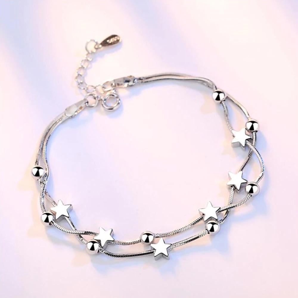 Charmante Minimalistische Sterling Silber Armbänder