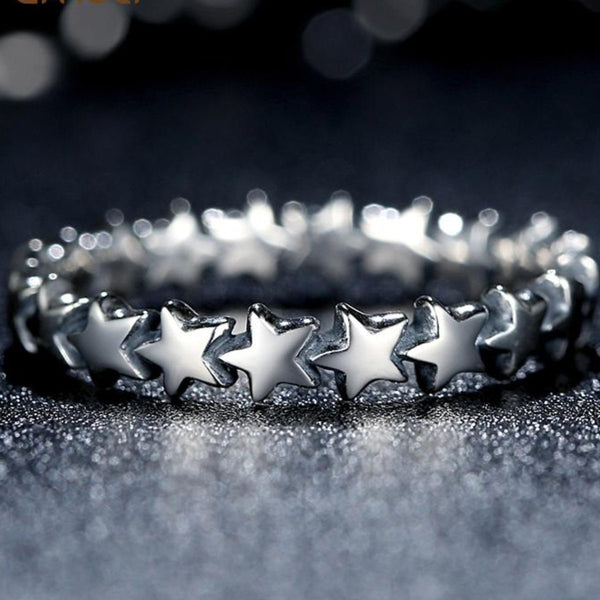 Chic Sterling Silber Shooting Stars Klingeln