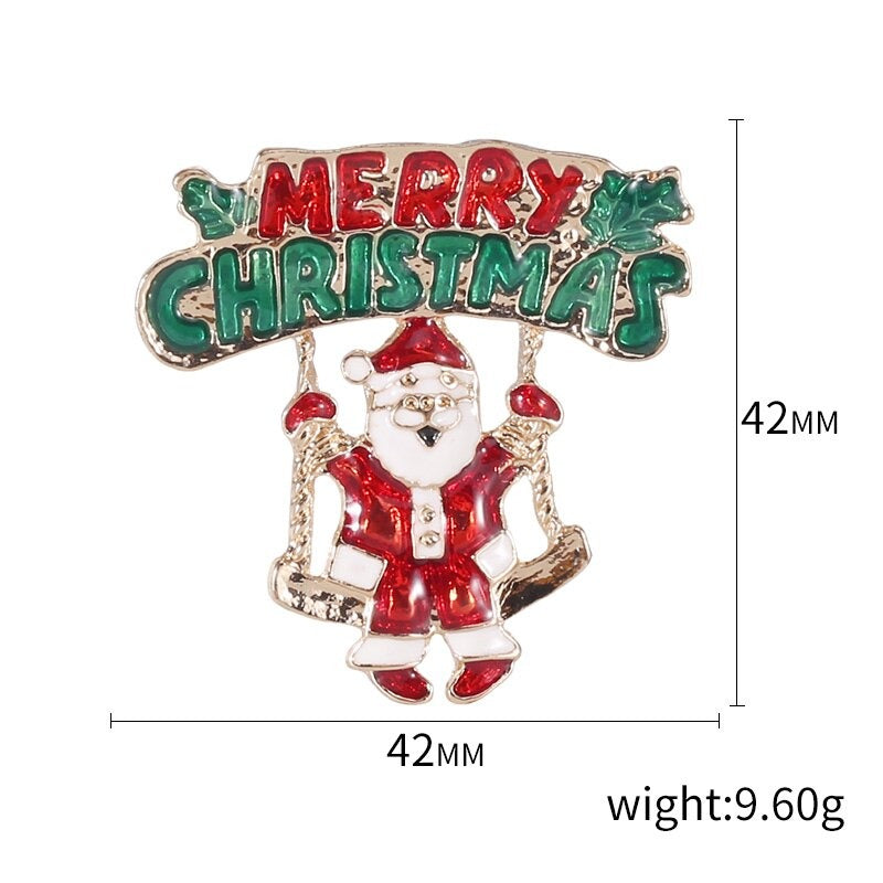 Tuchdekoration Für Weihnachtstücher Emaille Brosche Stifte