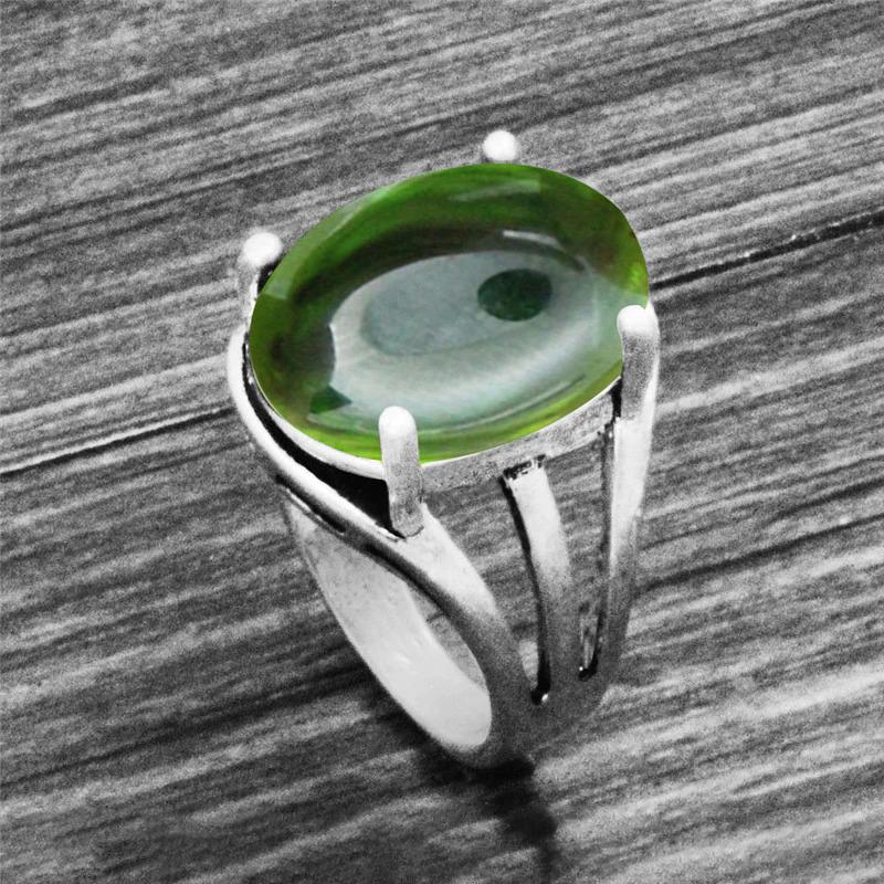 Klassische Ovale Form Erdsteinringe