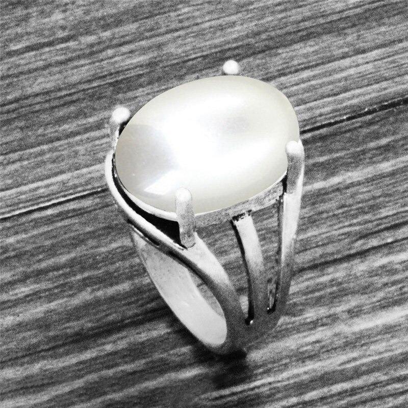 Klassische Ovale Form Erdsteinringe