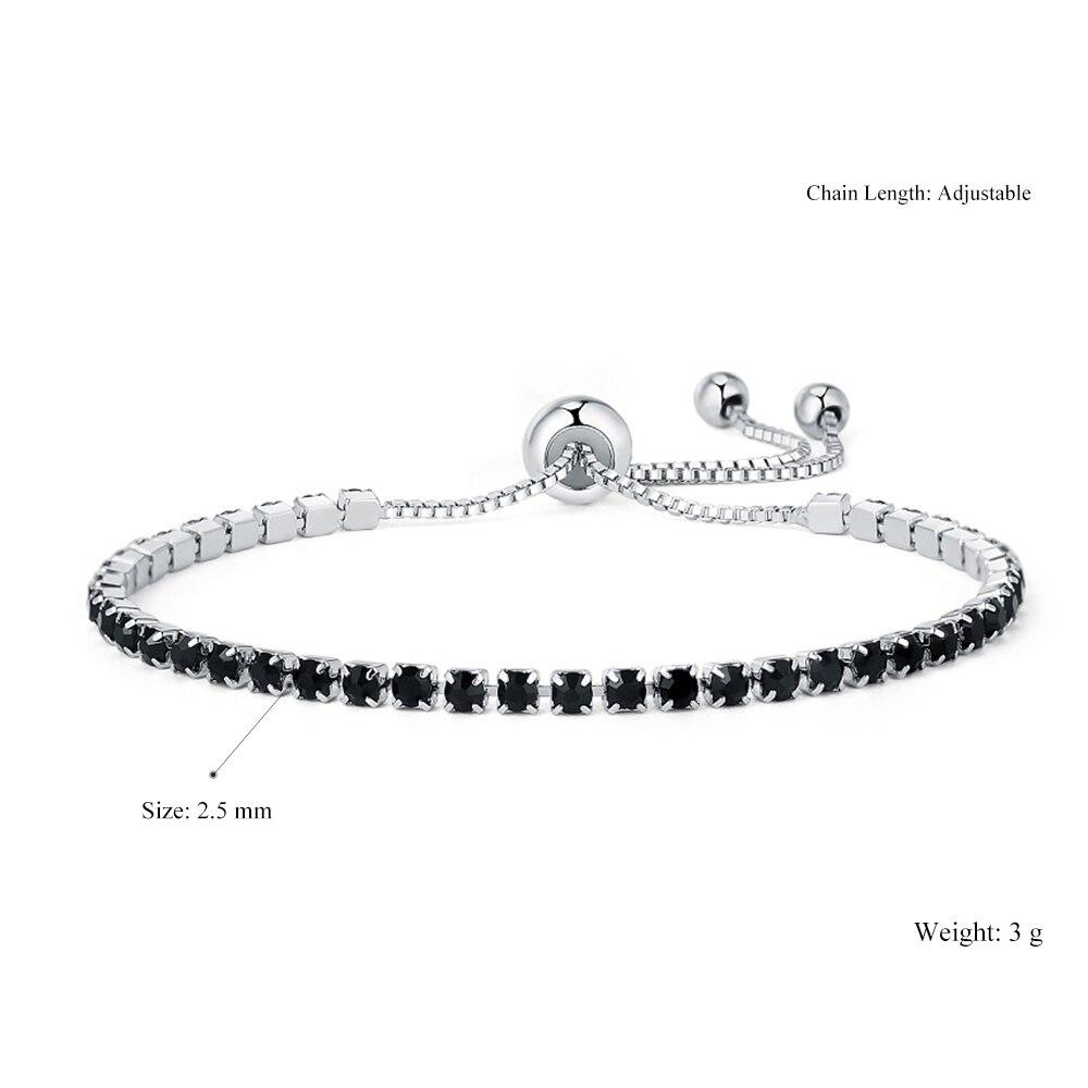 Buntes Kubisches Zirkonias Tennisarmband