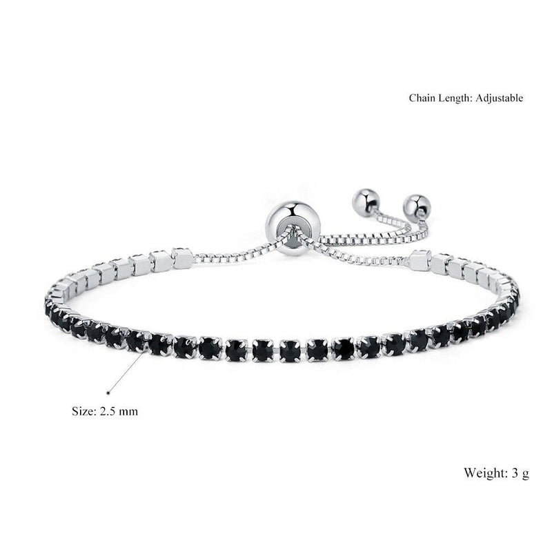 Buntes Kubisches Zirkonias Tennisarmband