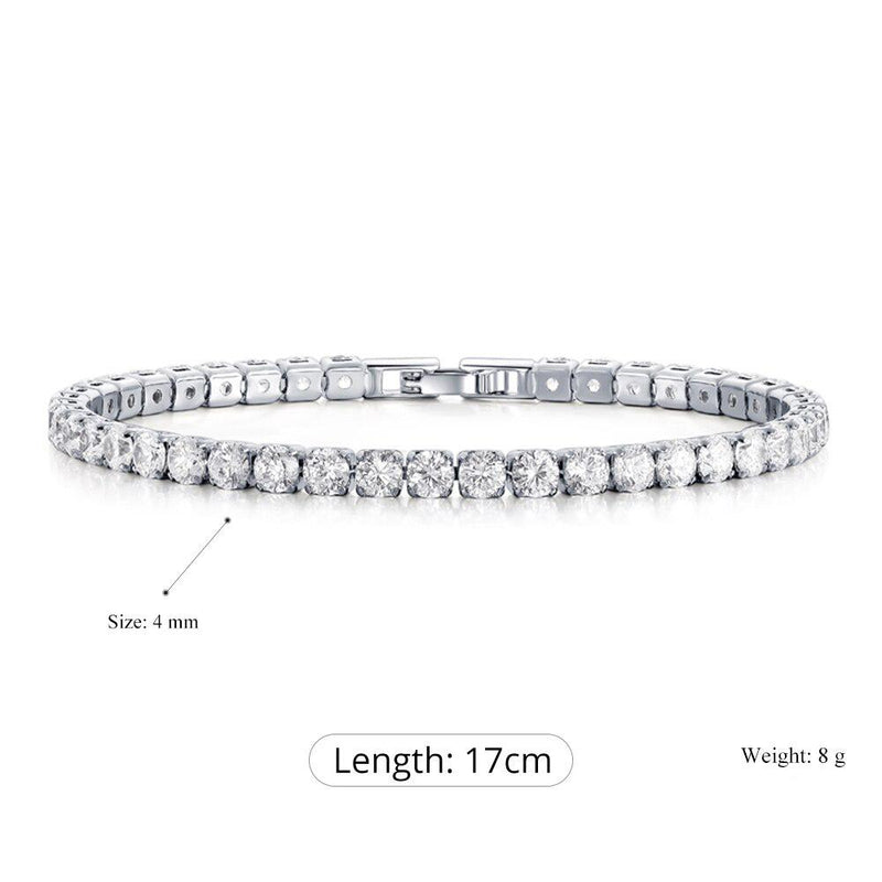 Buntes Kubisches Zirkonias Tennisarmband