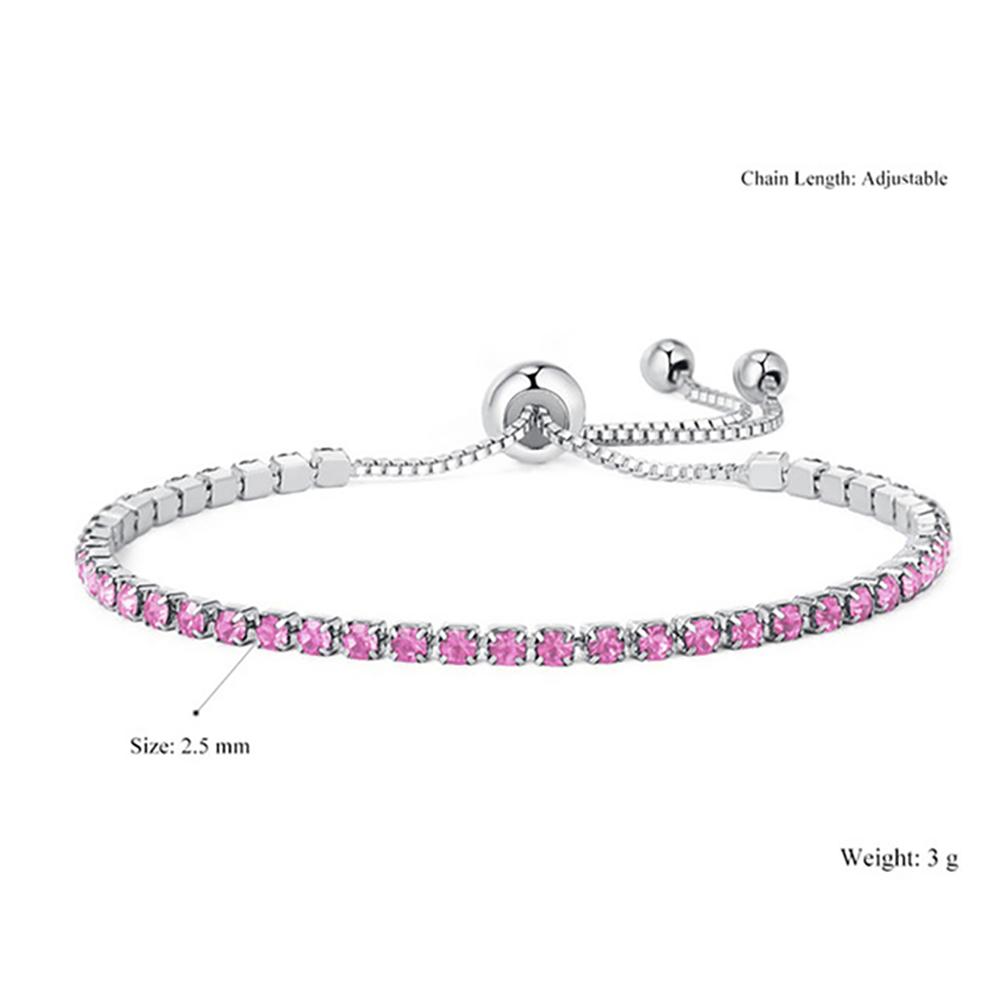 Buntes Kubisches Zirkonias Tennisarmband