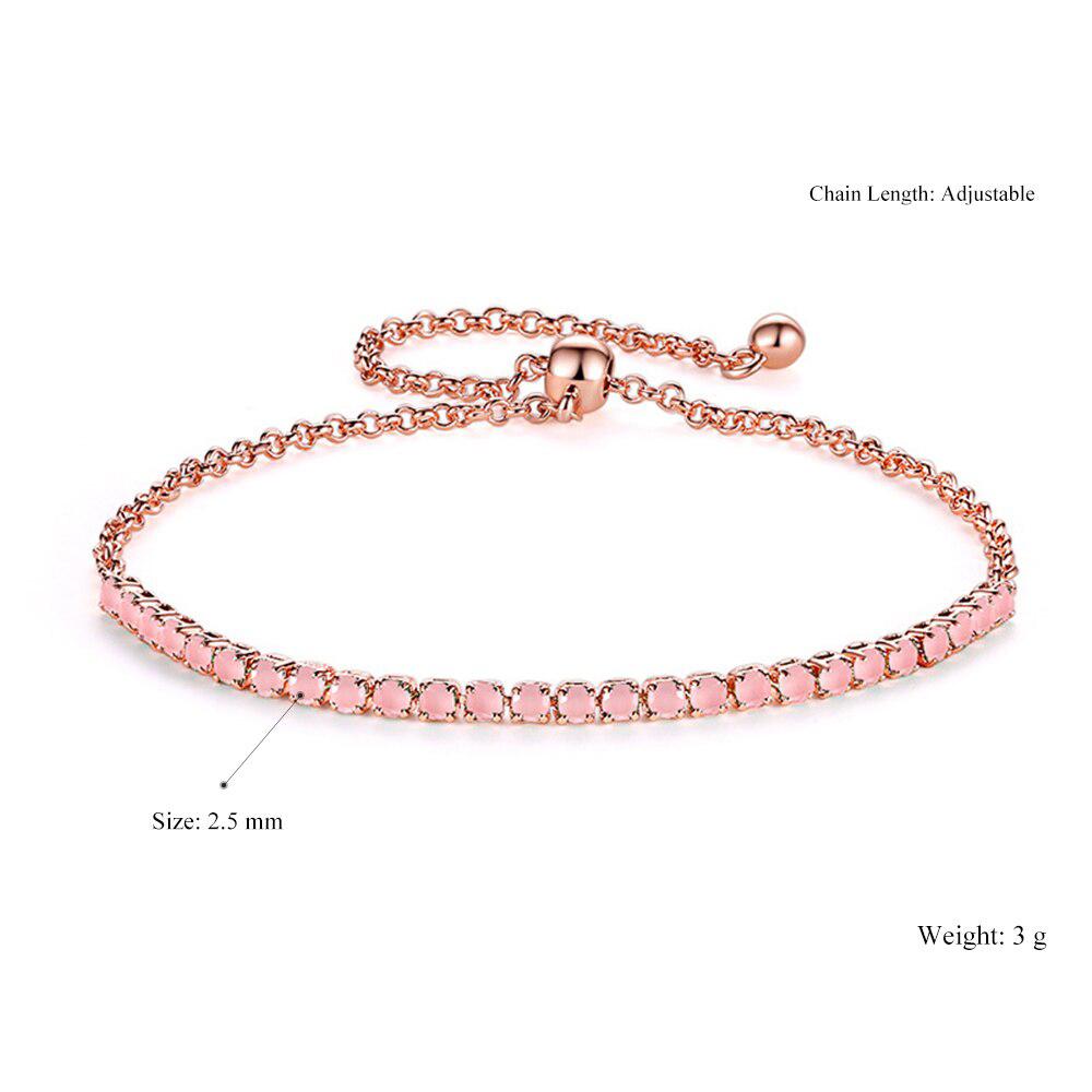 Buntes Kubisches Zirkonias Tennisarmband