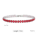 Buntes Kubisches Zirkonias Tennisarmband