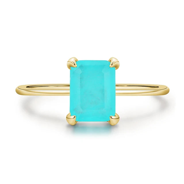 Luxus Ring mit Turmalin - 925 Sterling Silber Ring für Frauen