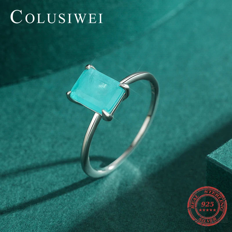 Luxus Ring mit Turmalin - 925 Sterling Silber Ring für Frauen