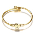 Angepasste Anfängliche Buchstabe Herzcharmarmband Armband