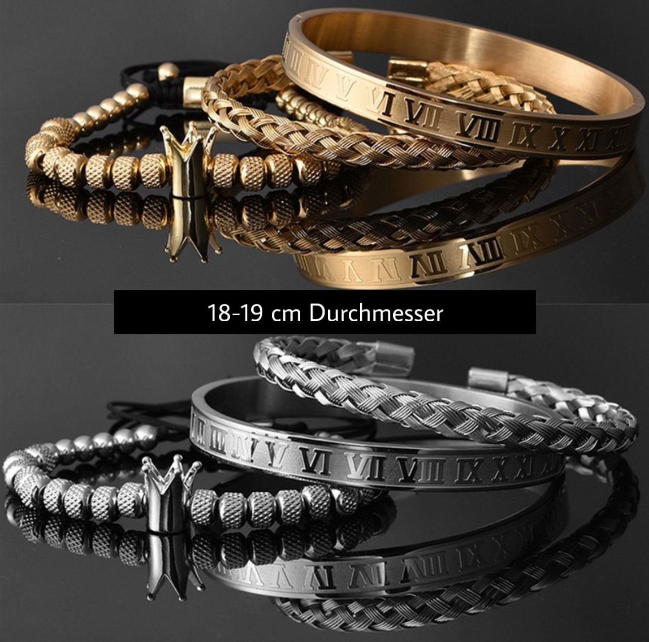 Männerarmband Set I 3 Armbänder I Armbandset