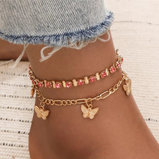 Bohemian Boho Leg Ankle Anklet Bracelet Beach Jewelry