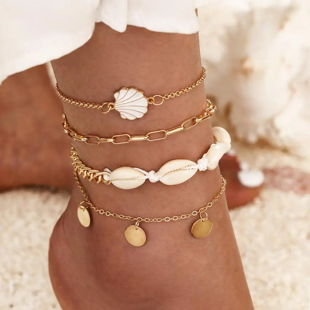 Bohemian Boho Leg Ankle Anklet Bracelet Beach Jewelry