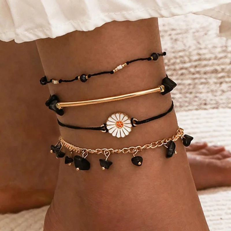 Bohemian Boho Leg Ankle Anklet Bracelet Beach Jewelry