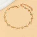 Blumen Fußkettchen | Sommer Fußkettchen - Damen Fußschmuck