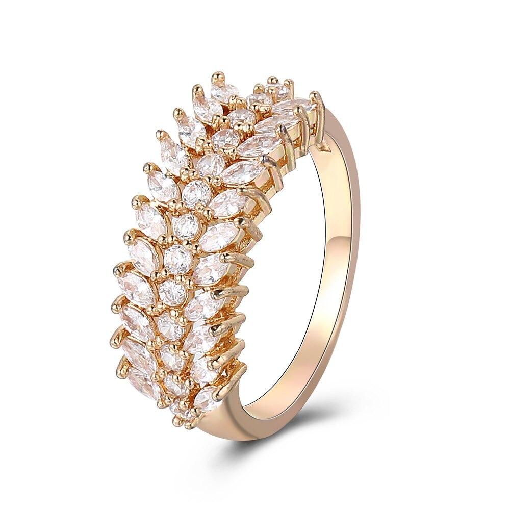 Schillernde Kubische Zirkon Klingelt Verschiedene Stile