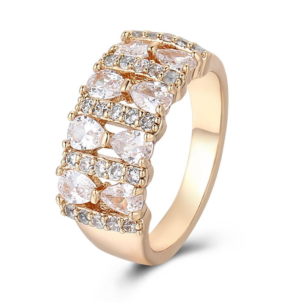 Schillernde Kubische Zirkon Klingelt Verschiedene Stile