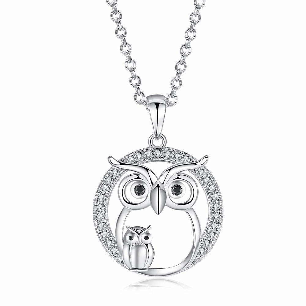 Schillernde Kubische Zirkonia Ned Night Owl Halskette