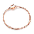 Schillernde Schlangenkette Charm Armbänder