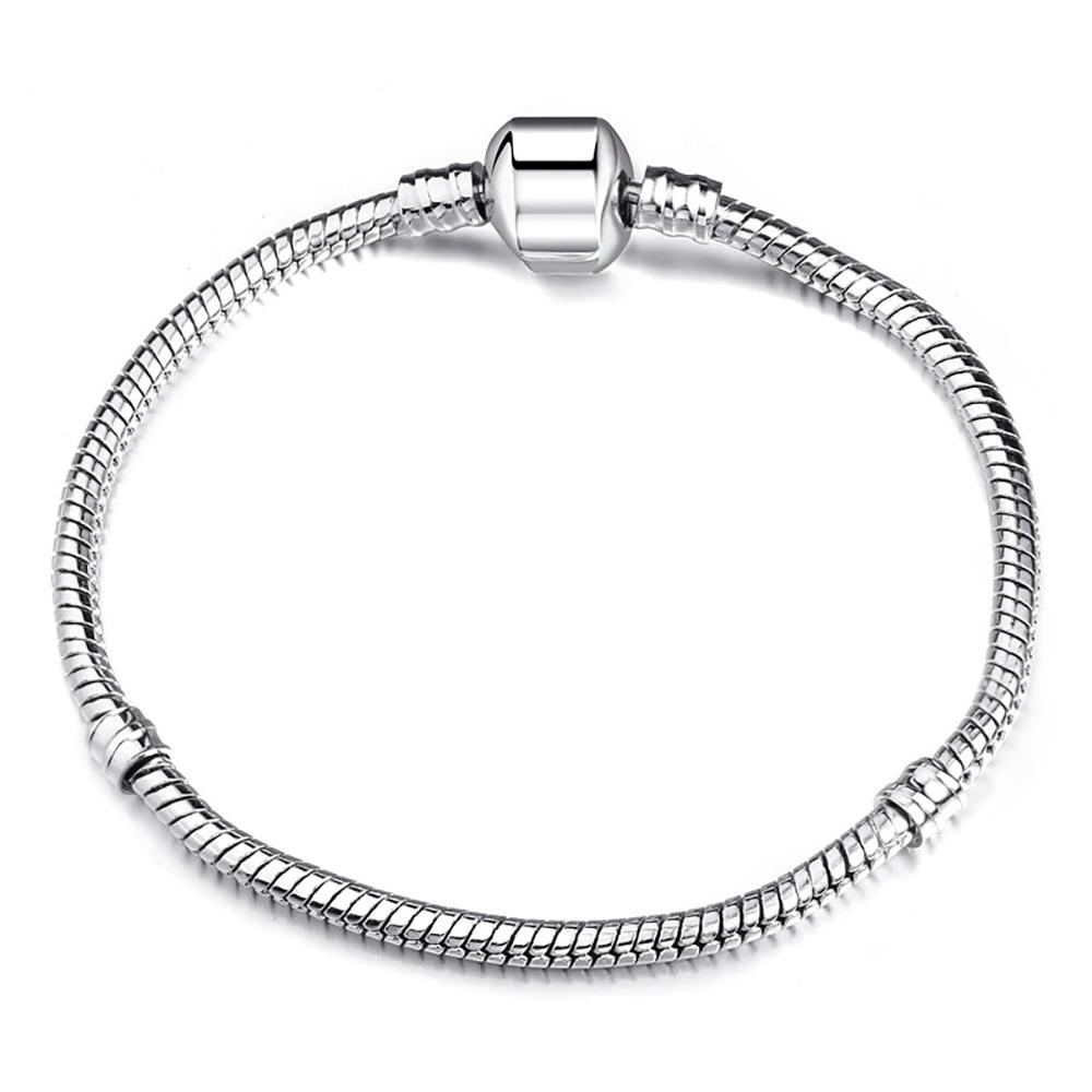 Schillernde Schlangenkette Charm Armbänder
