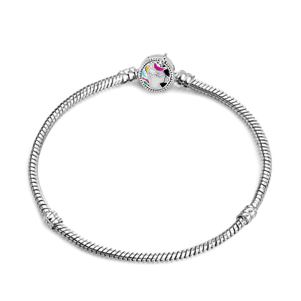 Schillernde Schlangenkette Charm Armbänder