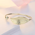 Blatt-Feder-Armband