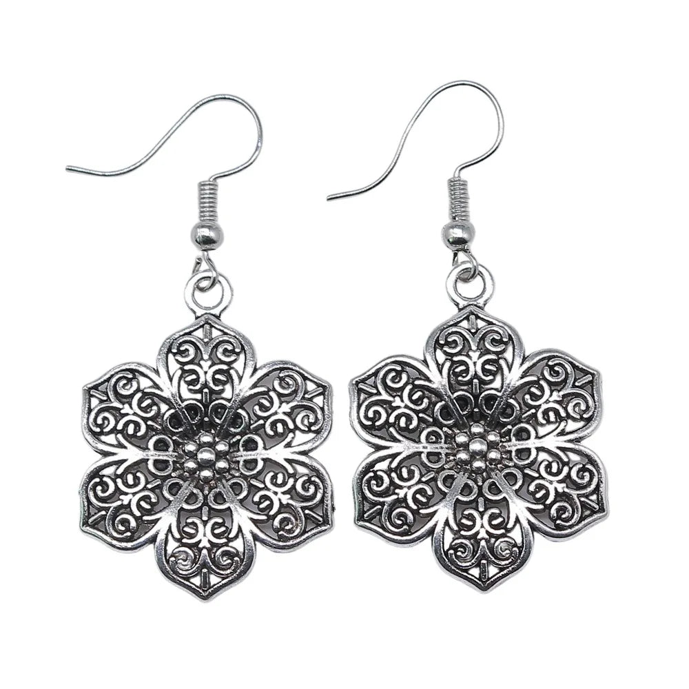 Blumen-Design Ohrring Anhänger | Ohrringe Schmuck zum Dropshipping - Hängende Ohrringe