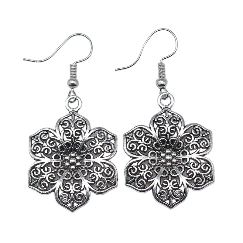 Blumen-Design Ohrring Anhänger | Ohrringe Schmuck zum Dropshipping - Hängende Ohrringe