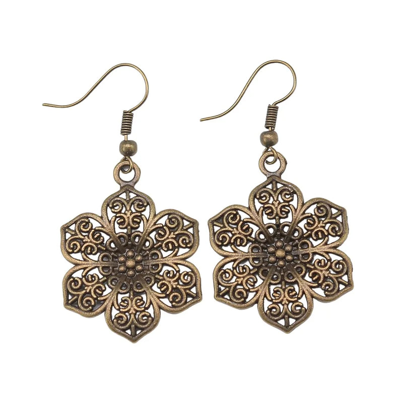 Blumen-Design Ohrring Anhänger | Ohrringe Schmuck zum Dropshipping - Hängende Ohrringe