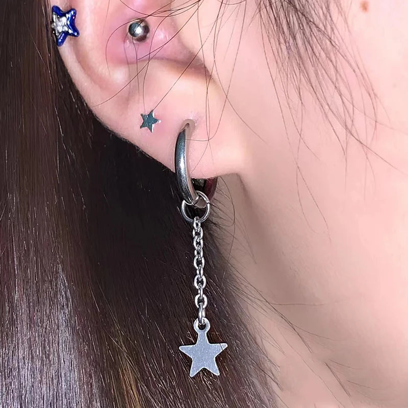 Punk Accessoires | Y2K Schmuck | Hoop Ohrringe | Grunge Stil