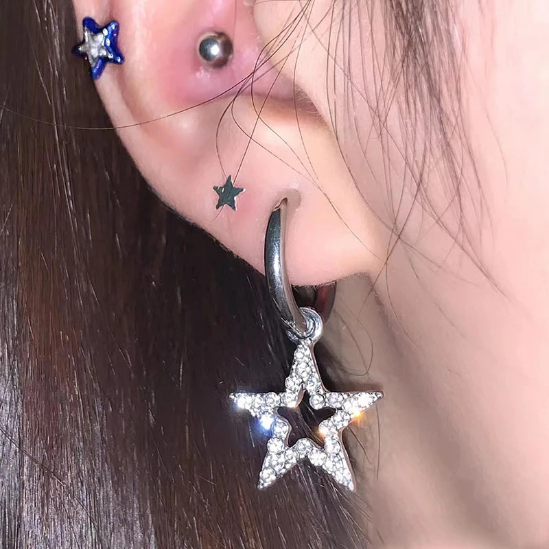 Punk Accessoires | Y2K Schmuck | Hoop Ohrringe | Grunge Stil