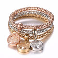 Elegantes 3 Teiliges Set Armband