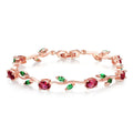 Elegantes Multi Farb Rosen Vine Schweizer Zirkonarmband