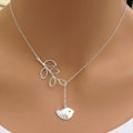 Elegante Und Schicke Kleine Vogel Lariat Halskette