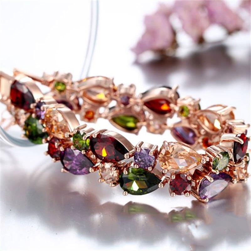 Elegantes Und Luxuriöses Zirkoniakristallarmband