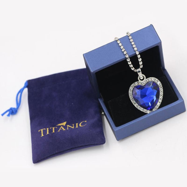 Zauberer Herz Des Ozeans Strass Anhängerkette