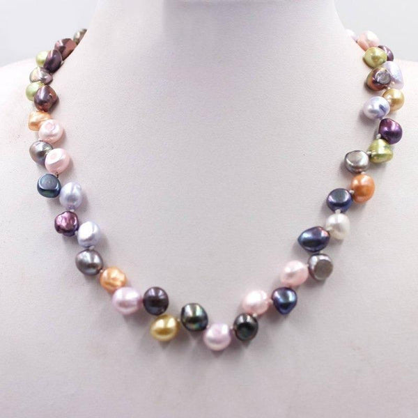Außergewöhnliche Und Elegante Mehrfarbige Perlenkette
