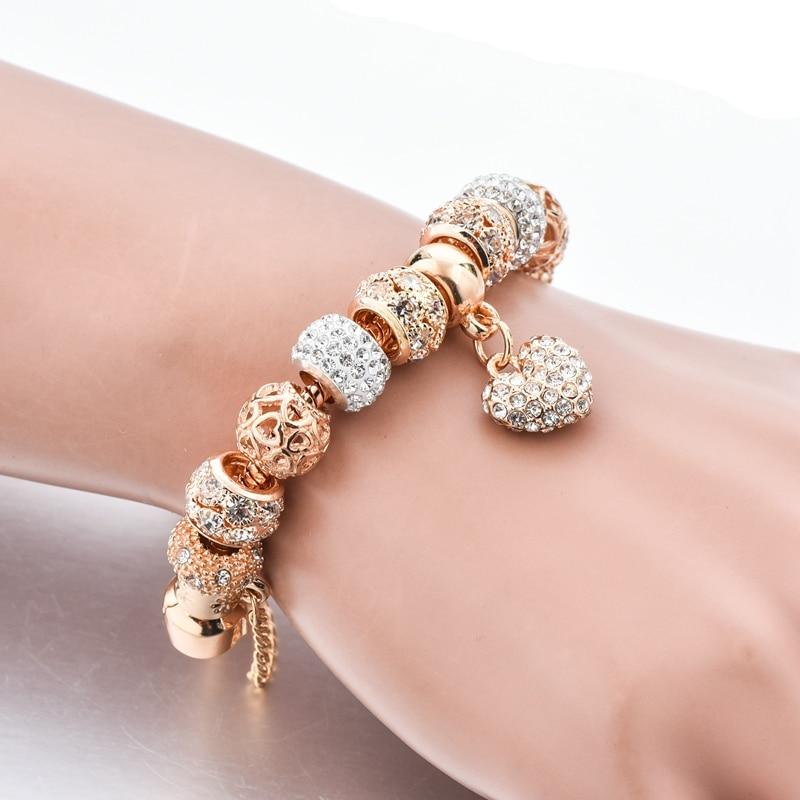 Exklusives Herz Aus Goldenem Zauberarmband