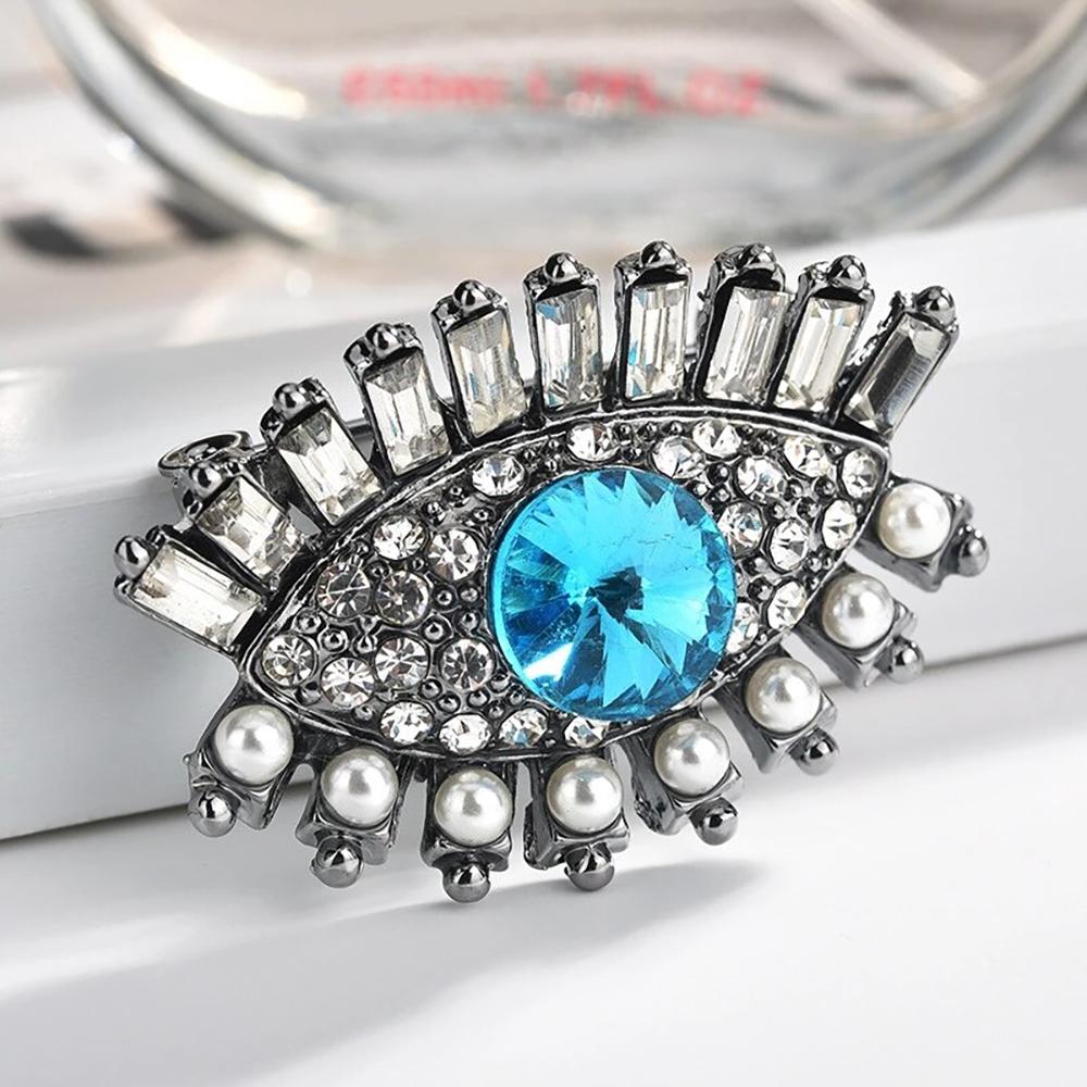 Exquisites Perle Und Strass Emaille Broschen Besetzt Pin