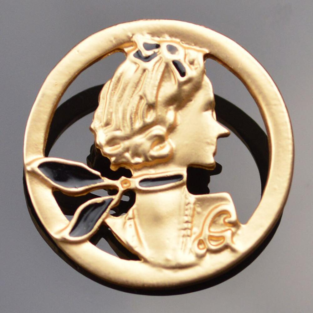 Exquisites Perle Und Strass Emaille Broschen Besetzt Pin