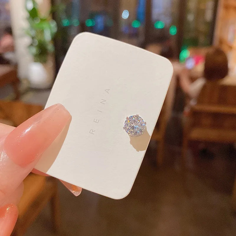Magnetische Ohrstecker mit Kristall CZ für Damen und Herren - Nicht durchbohrende Ohrringe