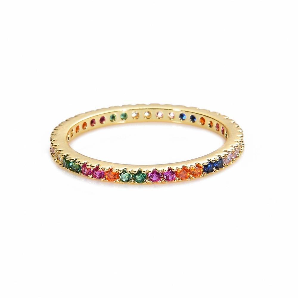 Fancy Bunfle Funkelner Strass Geschmückter Ring