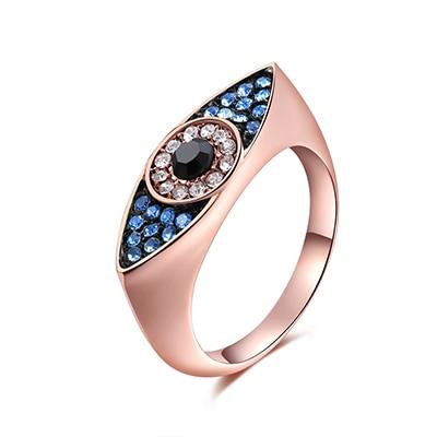 Fancy Bluzling Blau Auge Ring