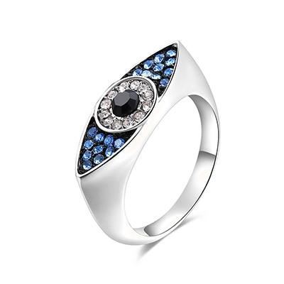 Fancy Bluzling Blau Auge Ring