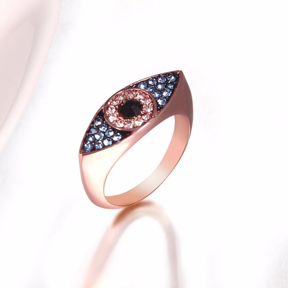 Fancy Bluzling Blau Auge Ring