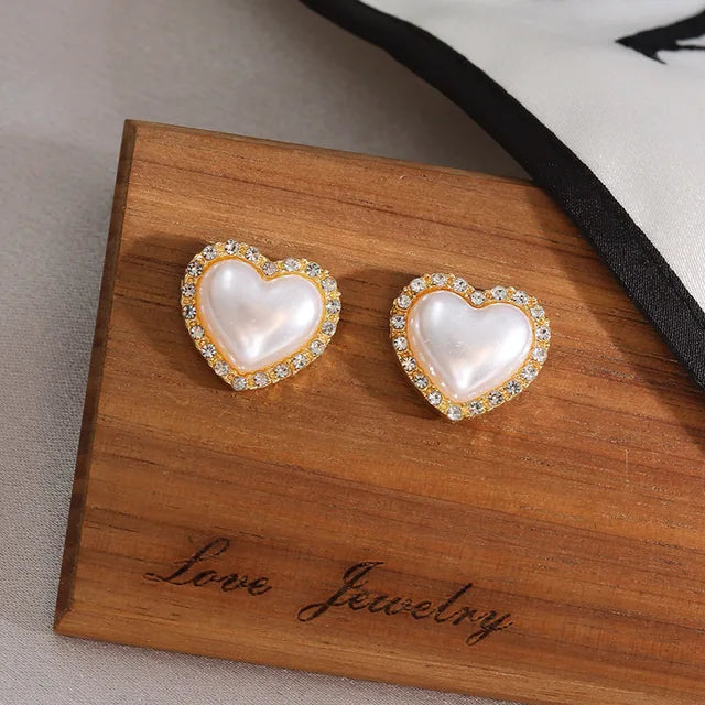 Große Perlenohrringe Studs Geschenke | Große Perlenohrringe Stud Frauen - Modische Große Perle